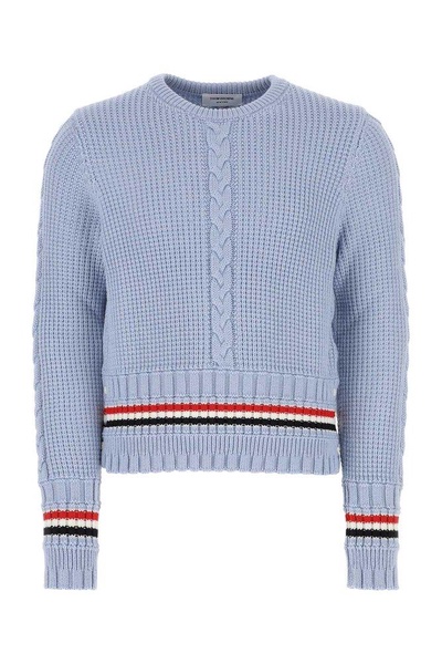 Thom Browne RWB-Stripe Cable Knit Jumper