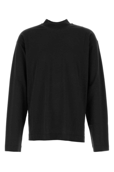 Dries Van Noten Man Black Cotton Oversize Heger T-Shirt