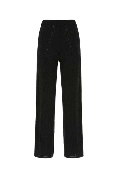 Marine Serre Crescent Moon Patterned High-Waist Trousers