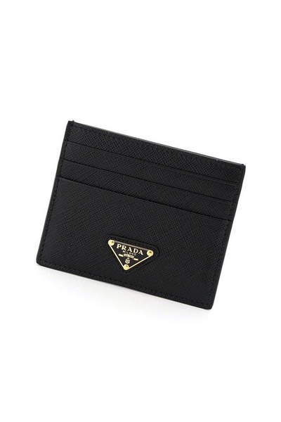 Prada Logo Plaque Card Holder