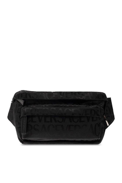 Versace Allover Logo Printed Belt Bag