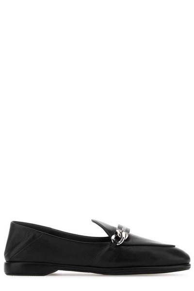 Miu Miu Logo Detailed Slip-On Loafers