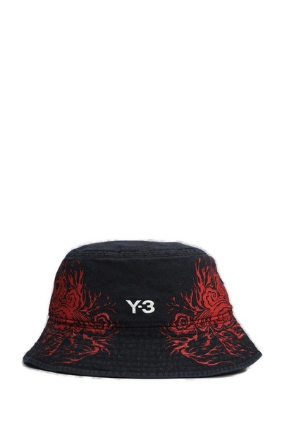 Y-3 Logo Embroidered Bucket Hat