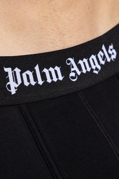 Palm Angels Logo Waist Two Pack Of Boxers