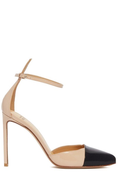 Francesco Russo  Two-Toned Ankle Strap Pumps