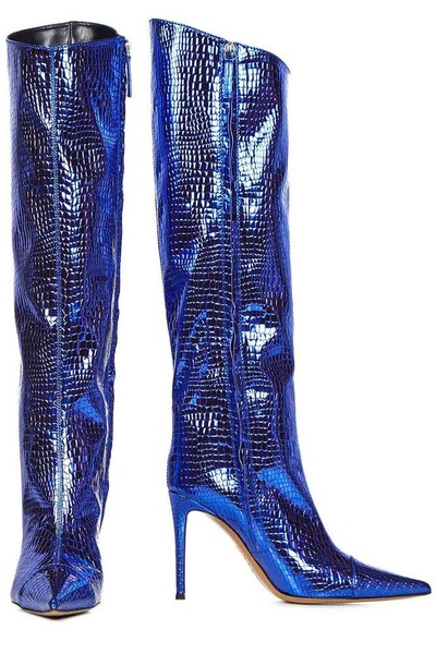 Alexandre Vauthier Iridescent Embossed Boots