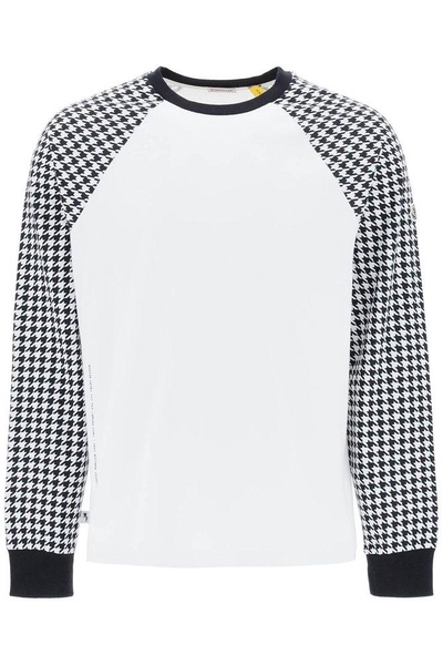 Moncler X Fragment Hiroshi Fujiwara Houndstooth Long-Sleeved T-Shirt