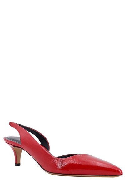 Piery patent leather slingback pumps