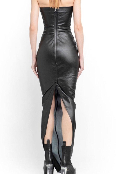 Rick Owens Floor-Length Strapless Bustier Gown