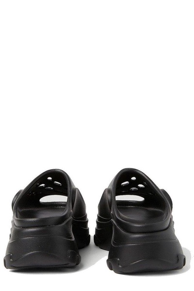 Logo Embossed Platform Clogs