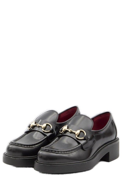 Gucci Horsebit Detailed Lug Sole Loafers