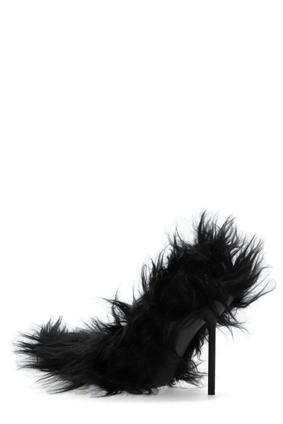 Women's Flex Fur 110mm Pump  in Black