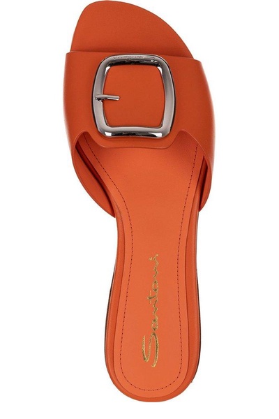 Santoni Buckle Detailed Slip-On Sandals