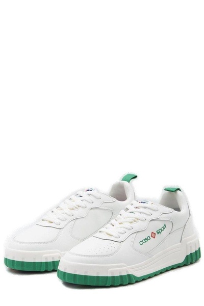 Casablanca Tennis Court Lace-Up Sneakers