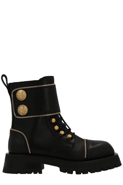 Balmain Button-Embellished Boots