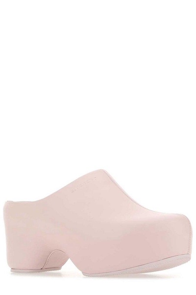 Givenchy Woman Pastel Pink Leather G Clog Mules