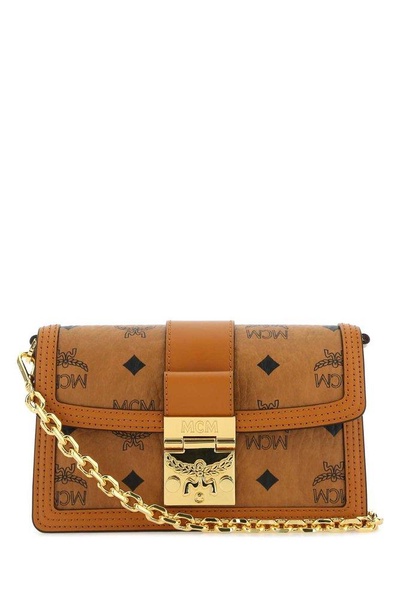 MCM Logo Detailed Chained Shoulder Bag