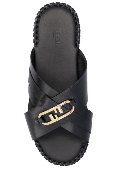 Fendi Fendi O’Lock Motif Sandals