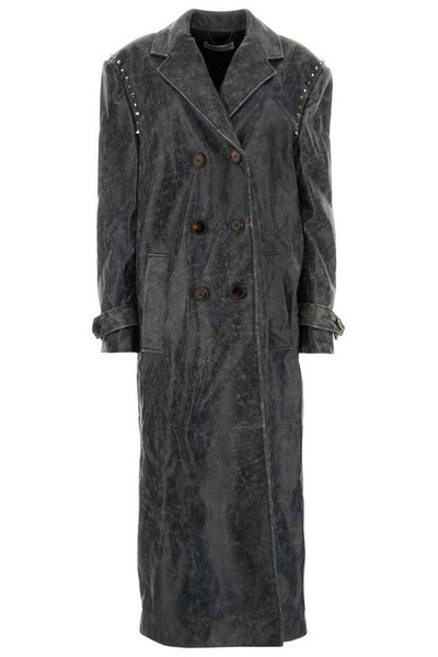 Alessandra Rich Double-Breasted Embellished Coat