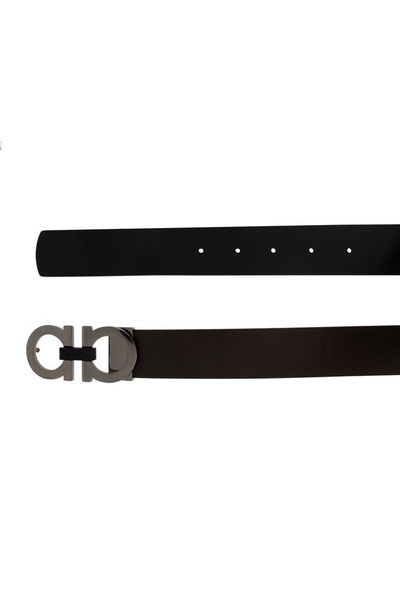 Ferragamo Gancini-Buckle Reversible Belt