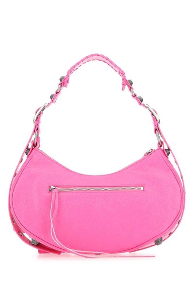 Fluo Pink Nappa Leather Le Cagole Xs Shoulder Bag