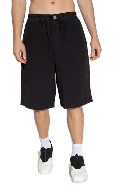 Y-3 Drawstring Buckled Bermuda Shorts