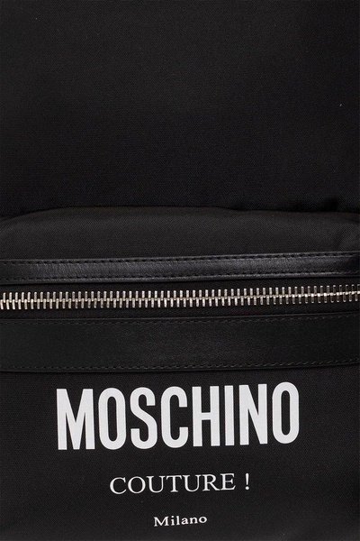 Moschino Couture Logo Printed Backpack