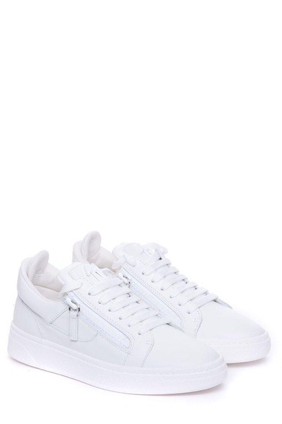 Giuseppe Zanotti Zip-Detailed Lace-Up Sneakers