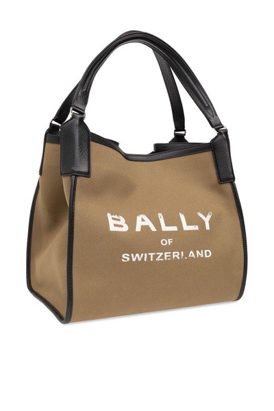 Bally Logo Printed Large Tote Bag