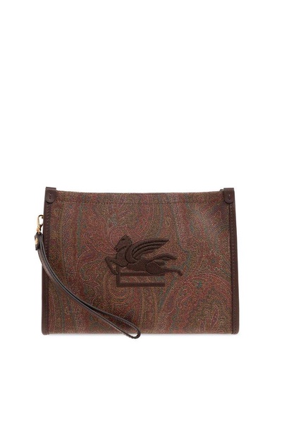 Etro Paisley Jacquard Zipped Clutch Bag