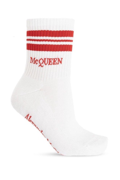 Alexander McQueen Logo Intarsia-Knit Socks