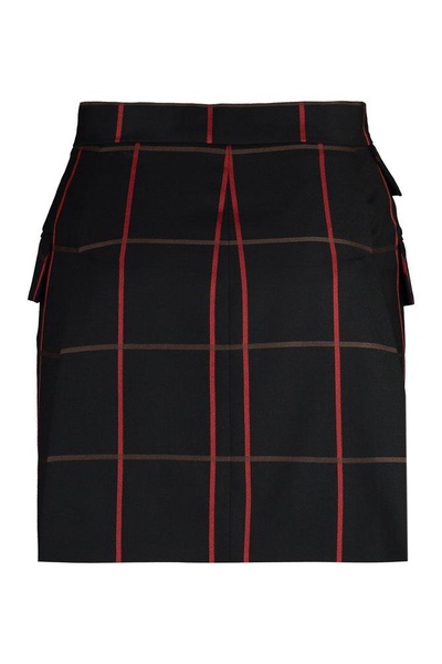 Vivienne Westwood High-Waist A-Line Checked Mini Skirt