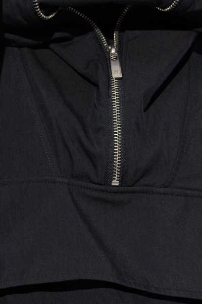 Helmut Lang Zip Detailed High Neck Hooded Jacket