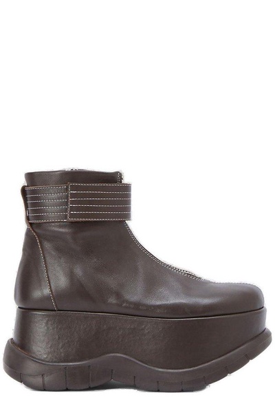 Sunnei Round Toe Platform Boots