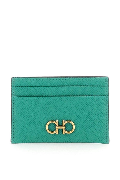 Ferragamo Gancini Logo Plaque Cardholder