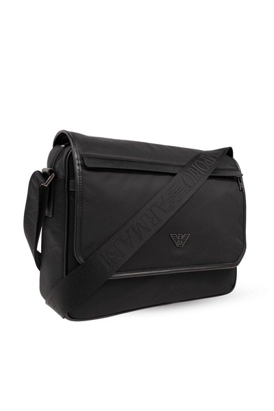 Emporio Armani Logo-Plaque Magnetic Fastened Shoulder Bag