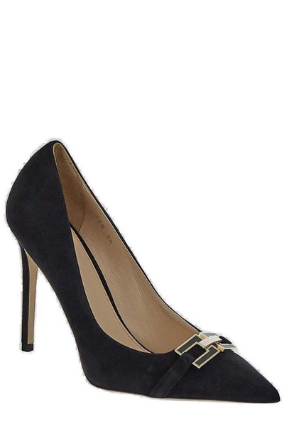 Elisabetta Franchi Logo Plaque Pointed Toe Pumps