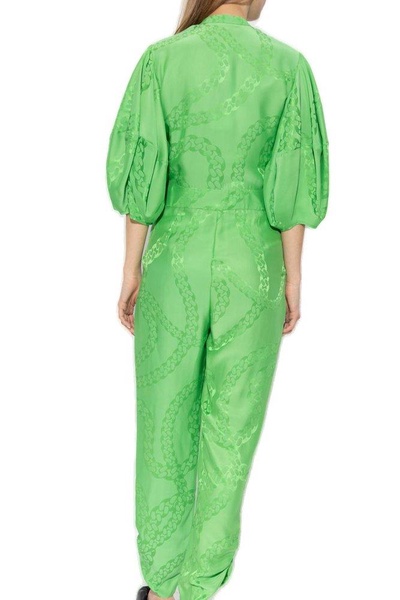 Stella McCartney Chain Printed V-Neck Jumpsuit