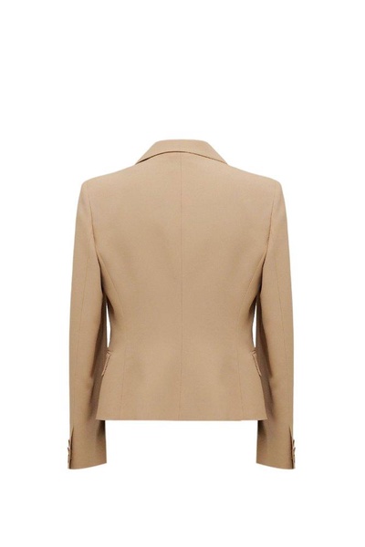 Alberta Ferretti Fitted Waist Crepe Blazer