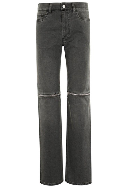 Coperni Straight Leg Knee Zip Detailed Jeans