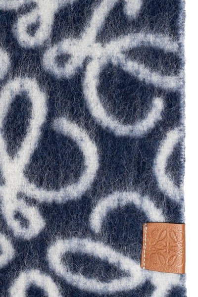 Loewe Anagram Fringed Scarf