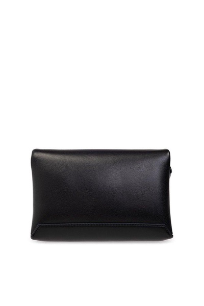 Victoria Beckham Logo-Printed Foldover Top Crossbody Bag