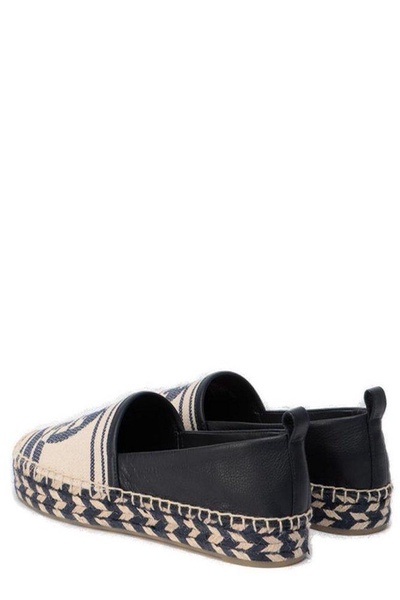 Tory Burch Logo Jacquard Two-Toned Espadrilles