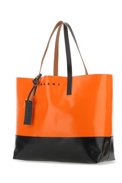 Marni Tribeca Logo Printed Tote Bag