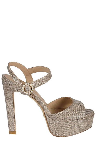 Stuart Weitzman Piper Pearl Embellished Sandals