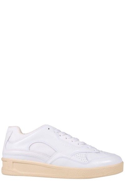 Jil Sander Round Toe Lace-Up Sneakers