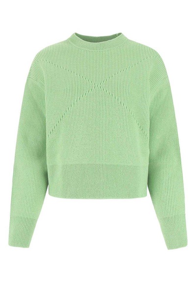 Bottega Veneta Woman Pastel Green Stretch Cashmere Blend Sweater