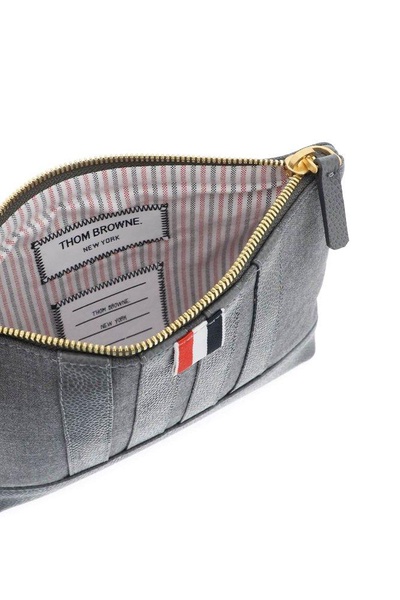 Thom Browne 4-Bar Zipped Wash Bag