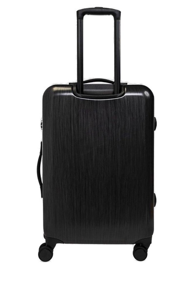 Emporio Armani Logo Embossed Four Wheels Suitcase