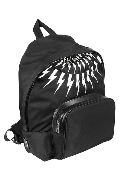 Neil Barrett Thunder Printed Zipped Backpack